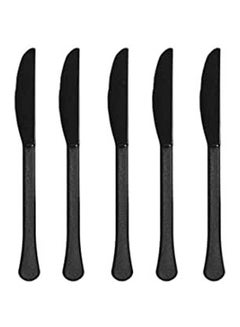 اشتري Heavy Weight Plastic Knives 20Pcs Black في مصر