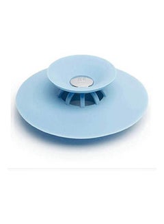 اشتري Shower Drain Stopper Floor Drain Rubber Circle Silicone Blue في مصر