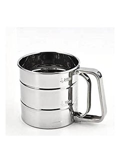 اشتري Single Layer Flour Sifter Sieve Stainless Silver في مصر