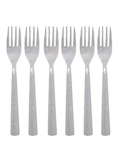 Buy Stainless Dessert Fork Set Of 6 Silver in Egypt