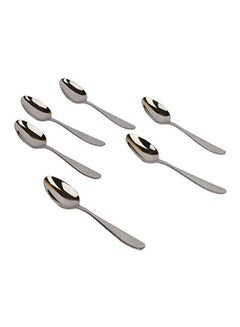 Buy Stainless Steel Spoon 6Pcs Silver in Egypt