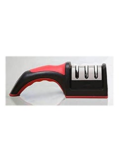 اشتري Matjri Stainless Steel Knife Sharpener Black/Red في مصر