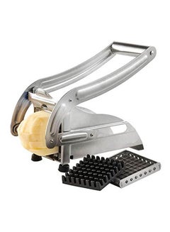 Buy Potato Chipper With 2 Changable Blades Silver in Egypt