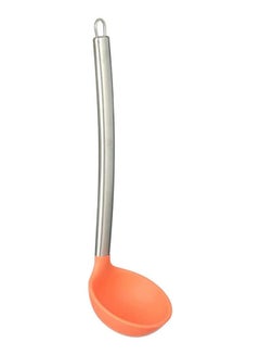 اشتري Silicone Ladle With Stainless Steel Handle Orange في مصر