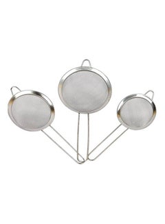 اشتري Tea Strainer Consisting Of 3 Pieces Kit Silver في مصر