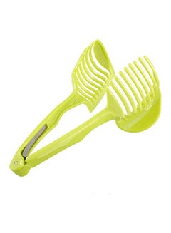 اشتري Tomato Slicer Multifunctional Handheld Tomato Round Slicer Fruit Vegetable Cutter Lemon Shreadders Slicer Green في مصر