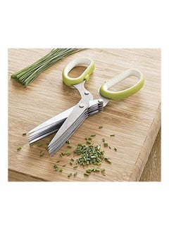 Buy Multifunction Vegetables Scissor Silver/Green in Egypt