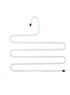 اشتري Multi Functional Clothes Rack Wardrobe Save Clothes Rack Space Clothes Hanger Hanging Jeans Scarf Family Economy Storage White في مصر