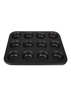 Buy Round 12 Hole Cake Mould Black in Egypt