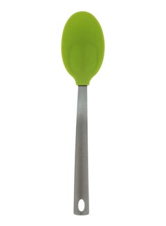 Buy Silicon Ladle With Stainless Steel Hand Silver/Green in Egypt