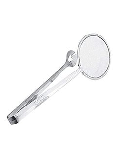 اشتري 2 In 1 Food Spoon Strainer Stainless Steel Fried Food Oil-Frying Filter Spoon With Clip Kitchen Tool Silver في مصر