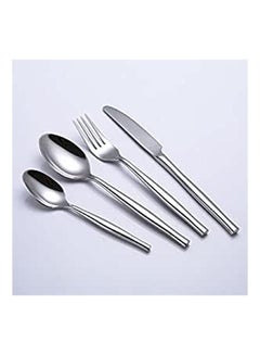 Buy 4Pc/Set Stainless Steel Fork Spoon Knife Silver in Egypt
