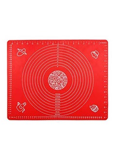 Buy Extra Large Silicone Baking Mat For Pastry Rolling With Measurements Red in Egypt