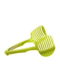 اشتري Hand - Held Lemon Tomato Slicer Tomato Egg Round Slice Kitchen Fruit Splitter Green في مصر