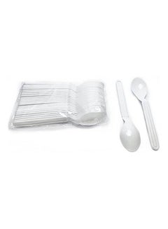 Buy Heavy Duty Plastic Spoon White in Egypt