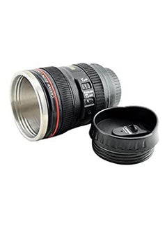 اشتري Travel Coffee Mug Cup Thermos Stainless Lens Camera Lens Cup Black في مصر