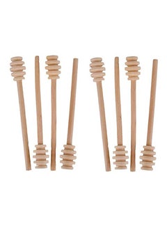 Buy 8 Pcs Honey Spoons Set Beige in Egypt