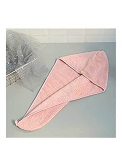 Buy Cute Dry Hair Cap Women Towels Bathroom Magic Microfiber Pink in Egypt