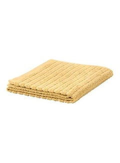 Buy Cotton Solid Pattern- Bath Towels Yellow in Egypt