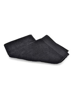 اشتري Cotton Solid Pattern- Bath Towels Black في مصر