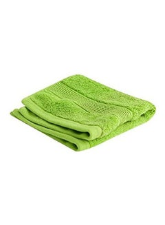 Buy Cotton Solid Pattern- Face Towel Green in Egypt