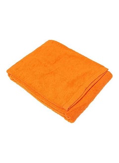 Buy Cotton Solid Pattern- Beach Towels Orange in Egypt