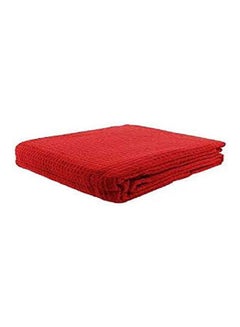 اشتري Cotton King Size Solid Pattern Red في مصر