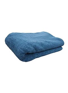 Buy Cotton Solid Bath Sheets Blue 70x140cm in Egypt