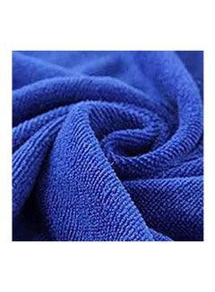 Buy Microfiber Absorbent Drying Bath Beach Towel Washcloth Swimwear Hair Towel Blue in Egypt