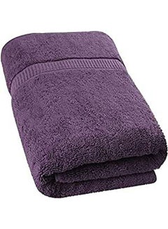 اشتري Egyptian Cotton Solid Patten Bath Towels Purple في مصر