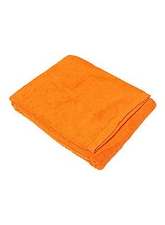 Buy Egyptian Cotton Solid Pattern- Bath Sheets Orange in Egypt