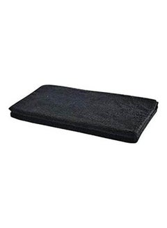 اشتري 1Pc Plush Bath Towel Skin-Friendly Thick Shower Towel Black في مصر