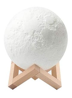 اشتري 3D Moon Lamp Led Night Light Bedside Lamp White في مصر