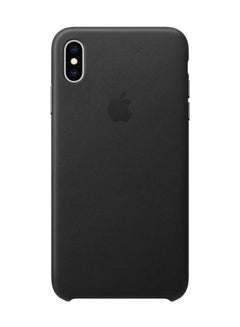 Buy iPhone XS Max Leather Case Black in UAE