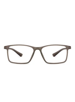 Buy Zero Power Full Rim Bluecut & Antiglare Rectangle Shape Computer Eyeglasses LB E13738 - 52mm - Grey in UAE