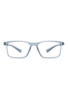 Buy Zero Power Full Rim Bluecut & Antiglare Rectangle Shape Computer Eyeglasses LB E14242 - 52mm - Grey in Saudi Arabia