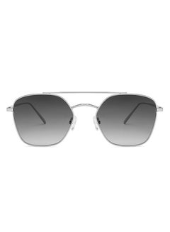 Buy JJ Tints Full Rim Hexagon Frame Polarized & UV Protected Sunglasses JJ S12471 - 57mm - Silver in UAE