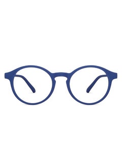 Buy Zero Power Bluecut & Antiglare Round Shape Computer Eyeglasses LB E14059 - Lens Size: 49mm - Blue in Saudi Arabia