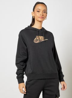 Buy NSW Fleece Graphic Hoodie Black in Saudi Arabia