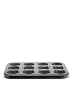 Buy Oven Pan - Made Of Carbon Steel - Muffin Tray - Baking Pan - Oven Trays - Cake Tray - Oven Pan - Granite Dark Grey Granite Dark Grey Muffin Tray in UAE