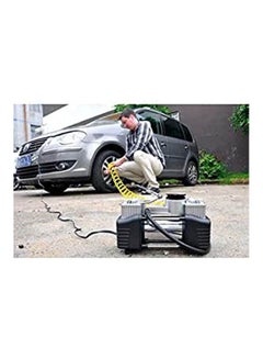 Buy Car Air Compressor 2 Cylinder With Car Vacuum Cleaner Plus Usb Power Supply 3 Sockets in Egypt