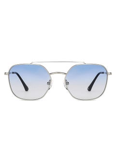 Buy JJ Tints Full Rim Hexagon Frame Polarized & UV Protected Sunglasses JJ S12803M - 54mm - Silver in UAE