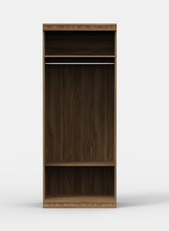 Buy Cupboard Luxurious - 2 Door Bedroom Furniture Closet - Zirconio Collection Chiavenna Walnut Size 800 X 525 X 2000 - Wood Wardrobe Chiavenna Walnut in Saudi Arabia