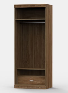 Buy Cupboard Luxurious - 2 Door Bedroom Furniture Closet - Zirconio Collection Chiavenna Walnut Size 800 X 525 X 2000 - Wood Wardrobe Chiavenna Walnut in Saudi Arabia