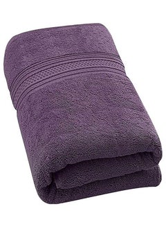 اشتري Egyptian Cotton Solid Pattern- Beach Towels Purple في مصر