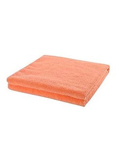 Buy Cotton Solid Pattern  Face Towel Orange in Egypt