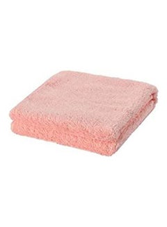 Buy Cotton Solid Pattern Face Towel Pink in Egypt
