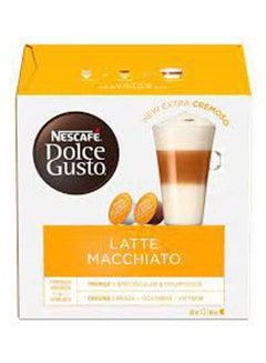 Buy Dolce Gusto Latte Macchiato 16 Capsules 8 Servings single in UAE