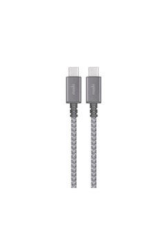 Buy Integra USB-C To USB-C Charge / Sync Cable Titanium Gray in UAE