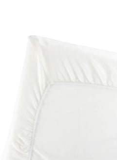 Buy Organic Cotton Fitted Sheet For Travel Cot -White in UAE